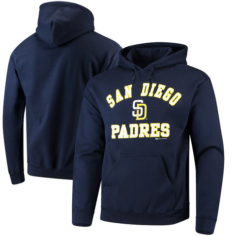 San Diego Padres Stitches Fastball Pullover Hoodie - Navy
