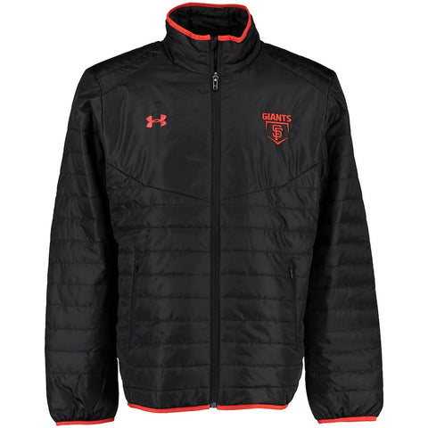 San Francisco Giants Under Armour Puffer Performance Jacket - Black/Orange