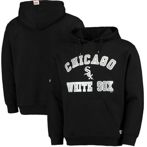 Chicago White Sox Stitches Fastball Pullover Hoodie - Black