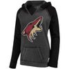 Arizona Coyotes Original Retro Brand Women's Relaxed Notched Pullover Hoodie - Black