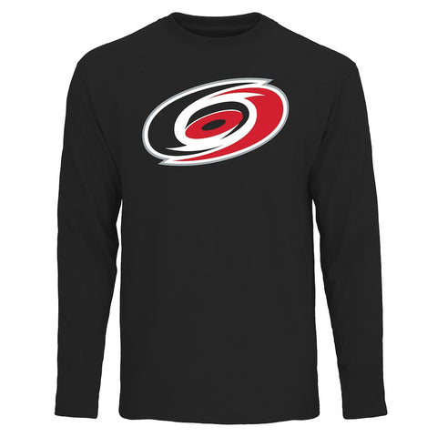 Carolina Hurricanes Rinkside Fan Big Logo Long Sleeve T-Shirt - Black