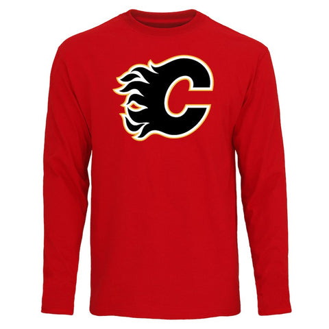 Calgary Flames Rinkside Fan Big Logo Long Sleeve T-Shirt - Red