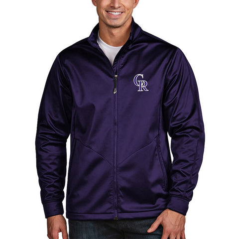 Colorado Rockies Antigua Golf Full-Zip Jacket