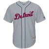 Detroit Tigers Majestic Fashion Stars & Stripes Cool Base Jersey - Gray