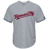 Kansas City Royals Majestic Fashion Stars & Stripes Cool Base Jersey - Gray