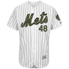 Jacob deGrom New York Mets Majestic Fashion 2016 Memorial Day Flex Base Jersey - White