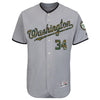 Bryce Harper Washington Nationals Majestic Fashion 2016 Memorial Day Flex Base Jersey - Gray