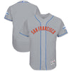 San Francisco Giants Majestic Father's Day Flex Base Team Jersey - Gray