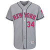 Noah Syndergaard New York Mets Majestic Mother's Day Flex Base Jersey - Gray