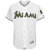 Miami Marlins Majestic Fashion 2016 Memorial Day Flex Base Team Jersey - White