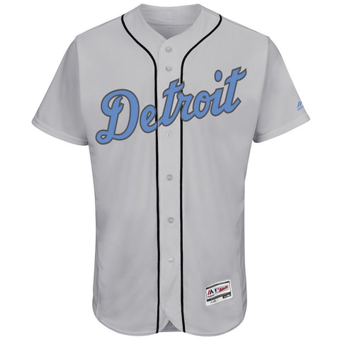 Detroit Tigers Majestic Father's Day Flex Base Team Jersey - Gray
