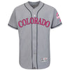 Colorado Rockies Majestic Mother's Day Flex Base Team Jersey - Gray