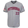 Andrew McCutchen Pittsburgh Pirates Majestic Fashion Stars & Stripes Flex Base Player Jersey - Gray