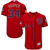 Bryce Harper Washington Nationals Majestic Fashion Stars & Stripes Flex Base Player Jersey - Scarlet