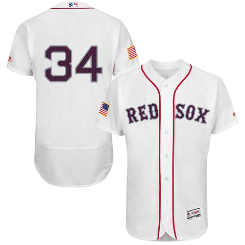 David Ortiz Boston Red Sox Majestic Fashion Stars & Stripes Flex Base Player Jersey - White