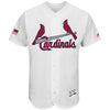 St. Louis Cardinals Majestic Fashion Stars & Stripes Flex Base Jersey - White