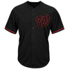 Washington Nationals Majestic Big & Tall Pop Fashion Jersey - Black