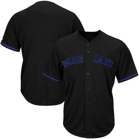 Toronto Blue Jays Majestic Big & Tall Pop Fashion Jersey - Black