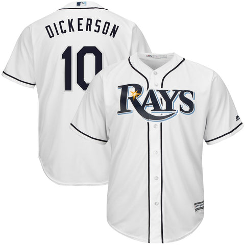 Corey Dickerson Tampa Bay Rays Majestic Home Cool Base Player Jersey - White
