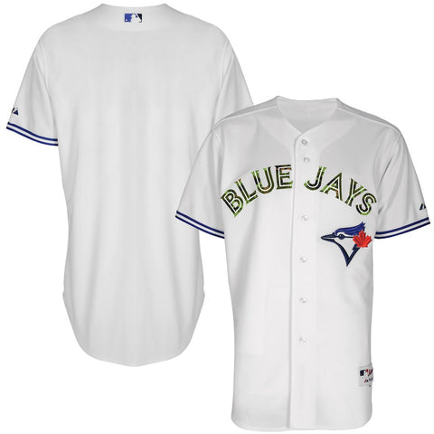Toronto Blue Jays Majestic Authentic Team Jersey - White/Camo