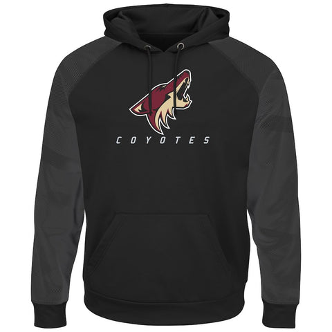 Arizona Coyotes Majestic Penalty Shot Therma Base Hoodie - Black