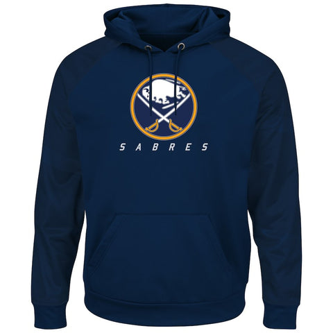 Buffalo Sabres Majestic Penalty Shot Therma Base Hoodie - Navy