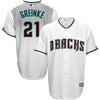 Zack Greinke Arizona Diamondbacks Majestic Home Cool Base Player Jersey - White/Teal