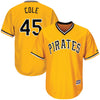 Gerrit Cole Pittsburgh Pirates Majestic Alternate Cool Base Player Jersey - Gold