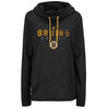 Boston Bruins Majestic Women's Trapezoid Pullover Hoodie - Black