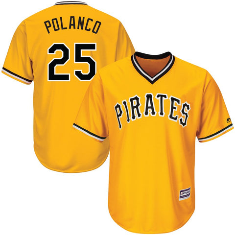 Gregory Polanco Pittsburgh Pirates Majestic Alternate Cool Base Player Jersey - Gold