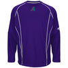Arizona Diamondbacks Majestic On-Field Long Sleeve Practice Fleece Pullover - Purple