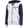 Miami Marlins G-III 4Her by Carl Banks Women's Franchise Full-Zip Hoodie - White