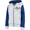 New York Mets G-III 4Her by Carl Banks Women's Franchise Full-Zip Hoodie - White