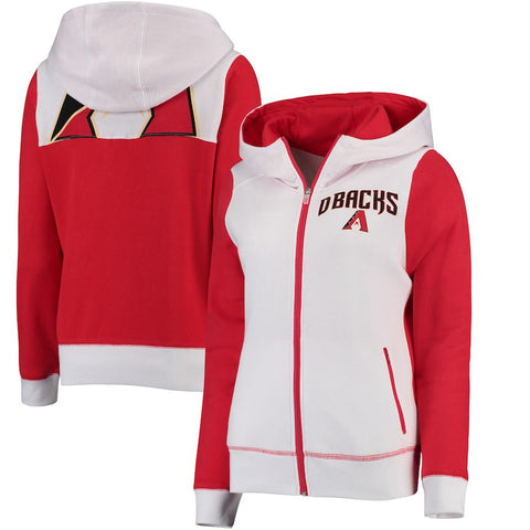 Arizona Diamondbacks G-III 4Her by Carl Banks Women's Franchise Full-Zip Hoodie - White