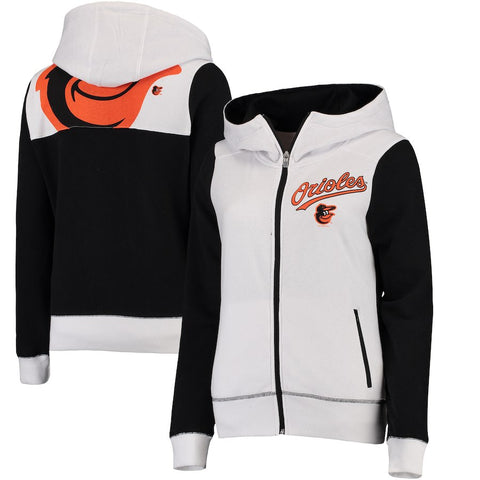 Baltimore Orioles G-III 4Her by Carl Banks Women's Franchise Full-Zip Hoodie - White