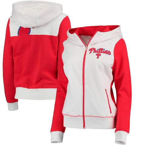 Philadelphia Phillies G-III 4Her by Carl Banks Women's Franchise Full-Zip Hoodie - White
