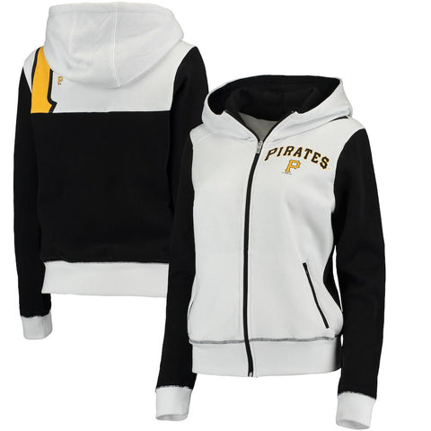 Pittsburgh Pirates G-III 4Her by Carl Banks Women's Franchise Full-Zip Hoodie - White