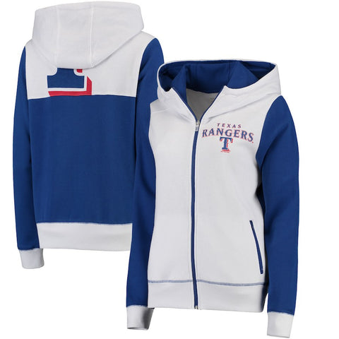 Texas Rangers G-III 4Her by Carl Banks Women's Franchise Full-Zip Hoodie - White