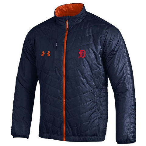 Detroit Tigers Under Armour Accelerate Full-Zip Jacket - Navy