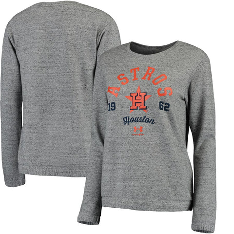 Houston Astros Under Armour Women's Levity Pullover Performance Sweatshirt - Gray
