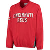 Cincinnati Reds G-III Sports by Carl Banks Gridiron V-Neck Pullover Jacket - Red