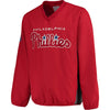 Philadelphia Phillies G-III Sports by Carl Banks Gridiron V-Neck Pullover Jacket - Red
