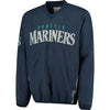 Seattle Mariners G-III Sports by Carl Banks Gridiron V-Neck Pullover Jacket - Navy