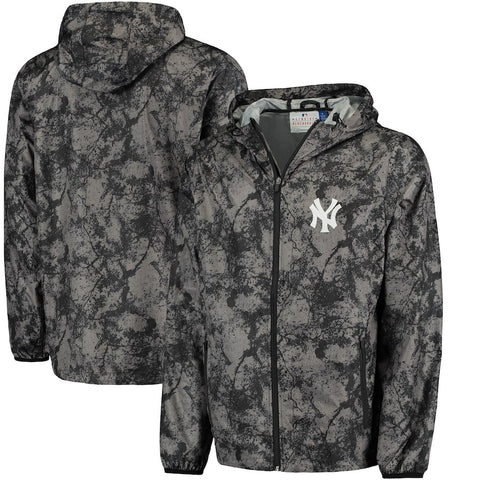 New York Yankees G-III Sports by Carl Banks Wind Chill Lightweight Full-Zip Jacket - Charcoal