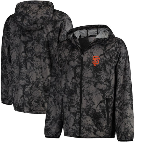 San Francisco Giants G-III Sports by Carl Banks Wind Chill Lightweight Full-Zip Jacket - Charcoal
