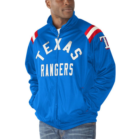 Texas Rangers G-III Sports by Carl Banks Centerfield Track Full-Zip Jacket - Royal