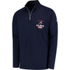 Atlanta Braves Under Armour Tech Quarter-Zip Performance Pullover Jacket - Navy