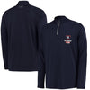 Detroit Tigers Under Armour Tech Quarter-Zip Performance Pullover Jacket - Navy