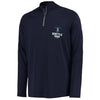 Seattle Mariners Under Armour Tech Quarter-Zip Performance Pullover Jacket - Navy