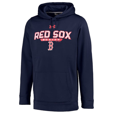 Boston Red Sox Under Armour Pullover Hoodie - Navy